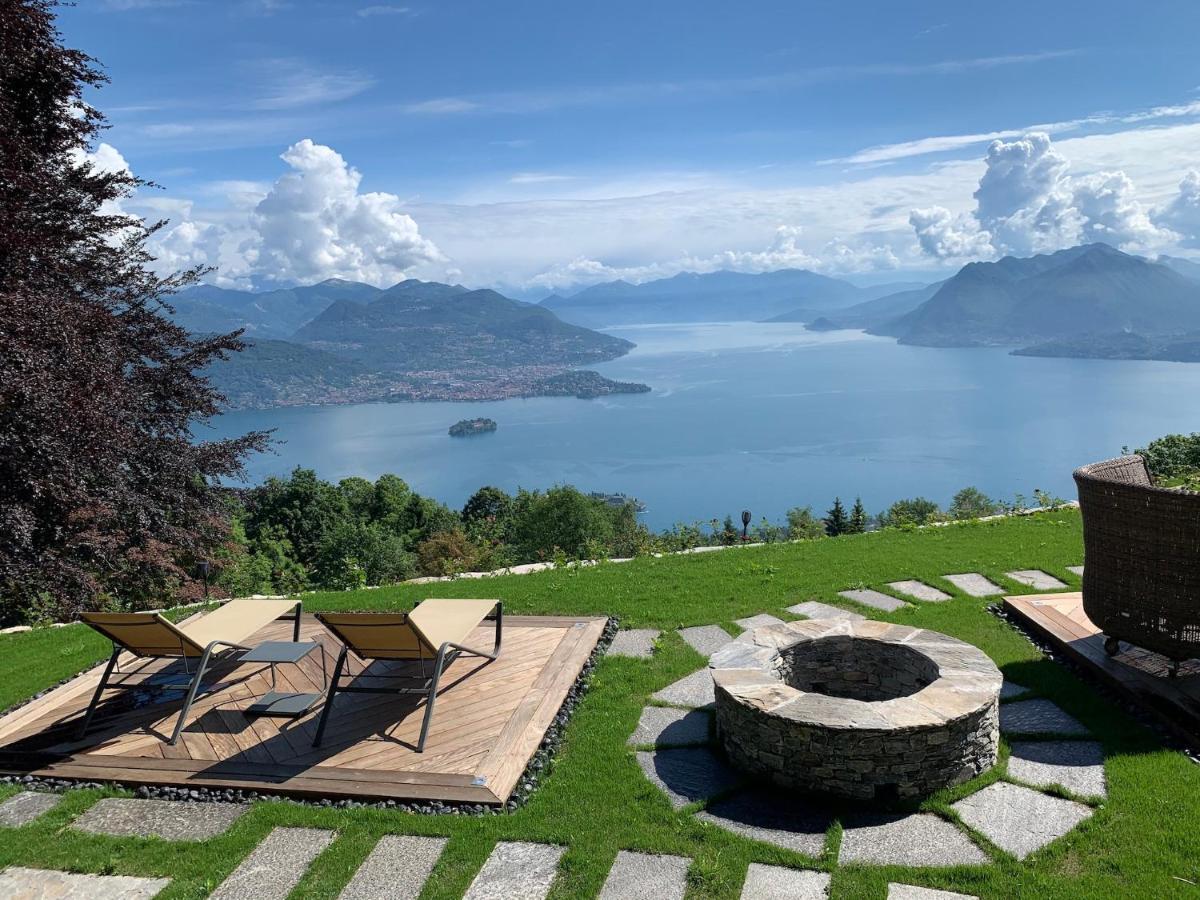 Private Luxury Spa & Silence Retreat With Spectacular View Over The Lake Maggiore Stresa Exterior foto