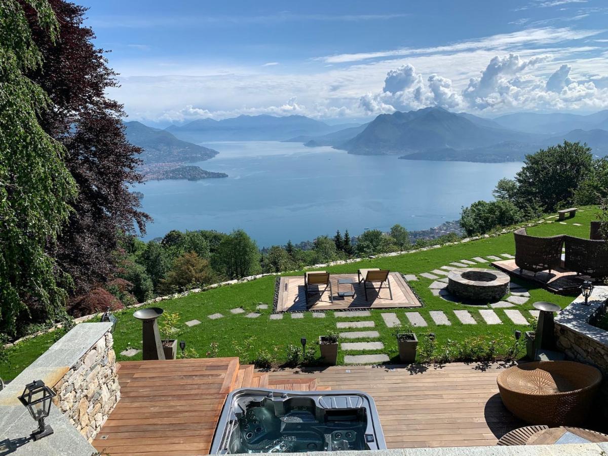 Private Luxury Spa & Silence Retreat With Spectacular View Over The Lake Maggiore Stresa Exterior foto