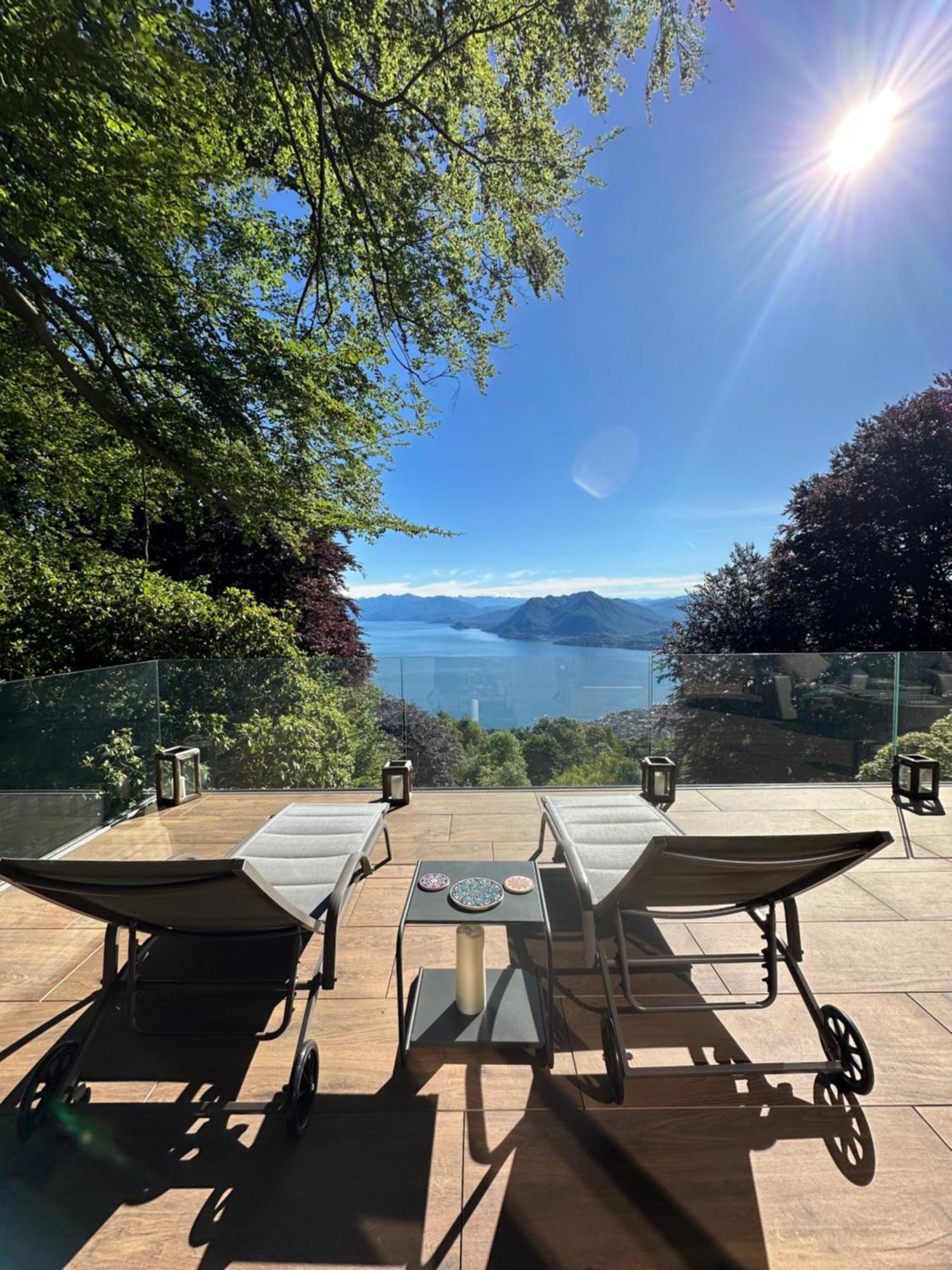 Private Luxury Spa & Silence Retreat With Spectacular View Over The Lake Maggiore Stresa Exterior foto